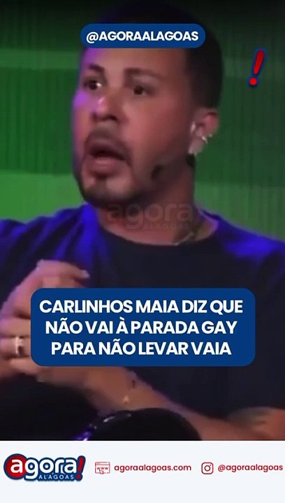 CARLINHOS MAIA DIZ QUE NÃO VAI À PARADA GAY PARA NÃO LEVAR VAIA