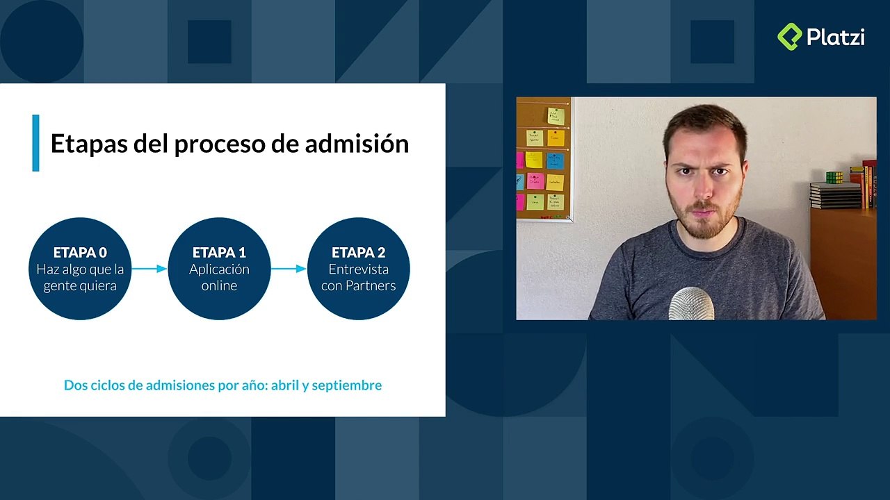 El proceso de admisión a YC