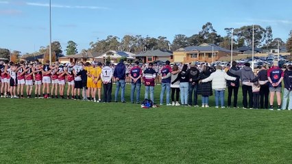 Fergus Greene kicks his 7th goal for Sandhurst v Strathfieldsaye.