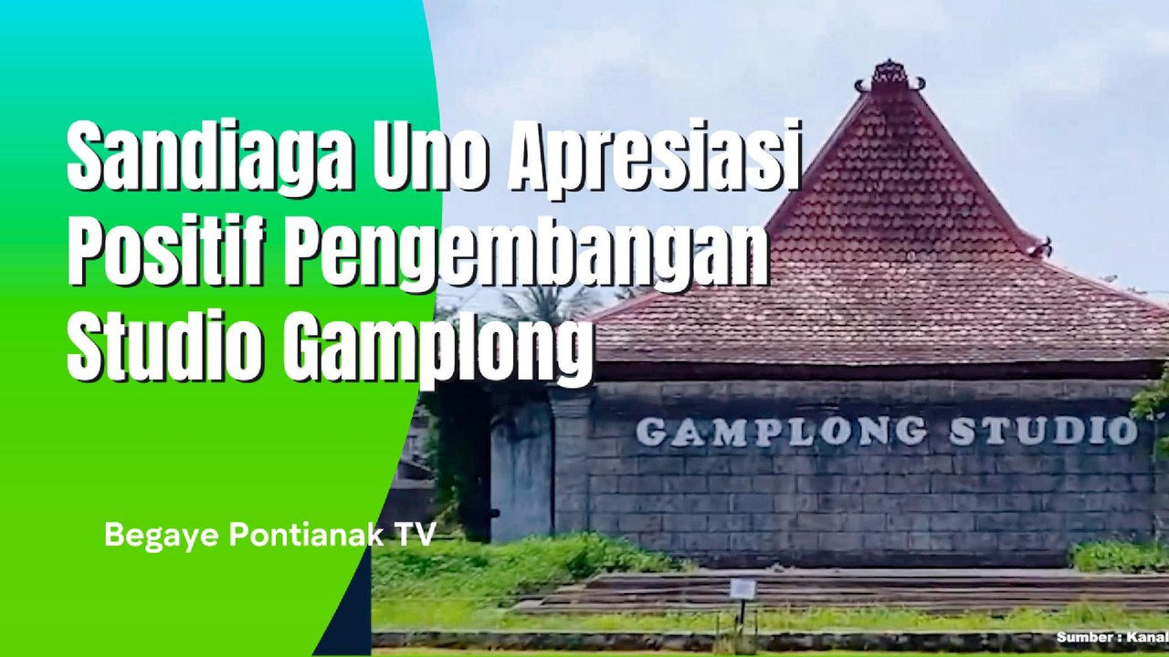 Sandiaga Uno Apresiasi Pengembangan Studio Gamblong, Begini Reaksinya