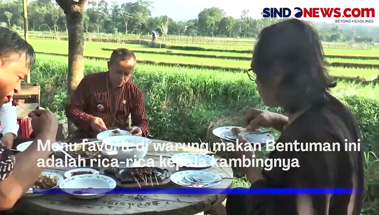 Warung Makan Bentuman Semarang, Tawarkan Sensasi Makan Rica-Rica Kepala Kambing di Pinggir Sawah