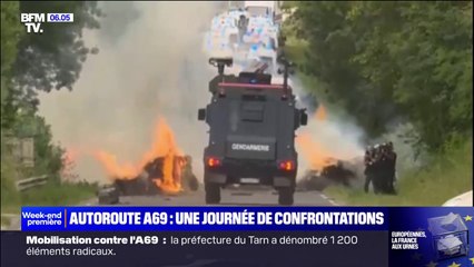 Manifestation A69: 3 blessés du côté des forces de l'ordre et 2 blessés du côté des manifestants après une journée de confrontations