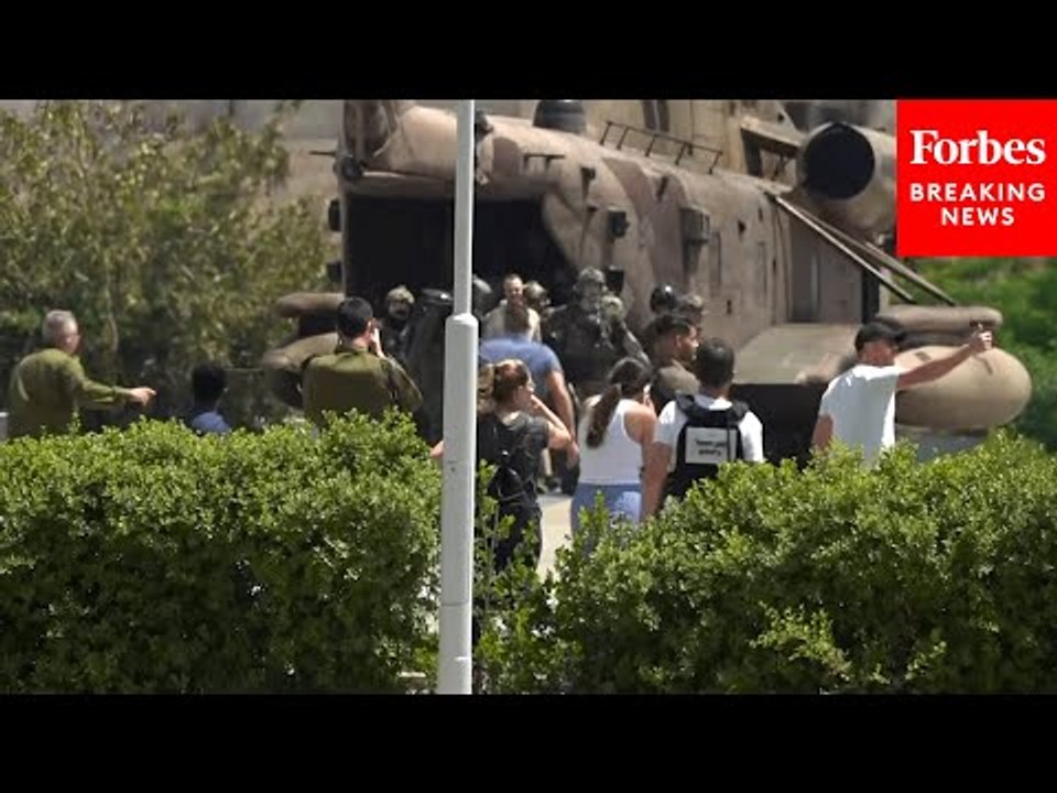 WATCH: Rescued Israeli Hostages Arrive At Hospital