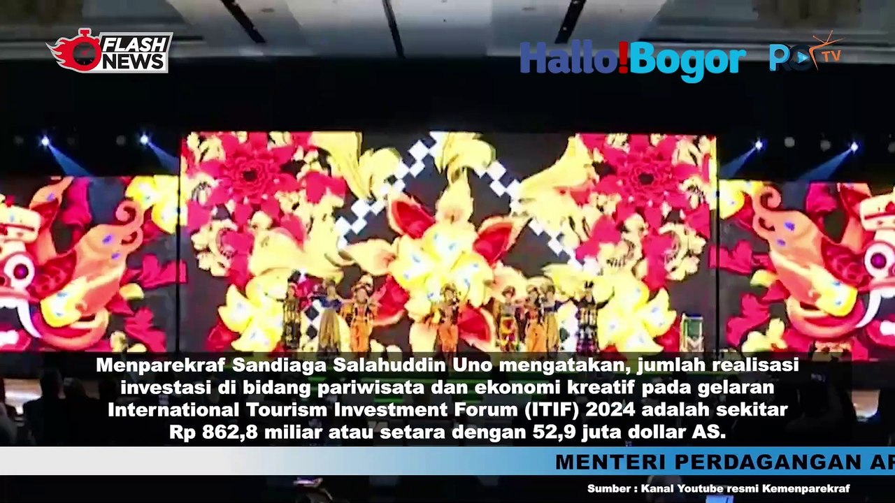 ITIF 2024: Kemenparekraf Siapkan Dana Rp 800 Miliar untuk Dorong Pariwisata dan Industri Kreatif