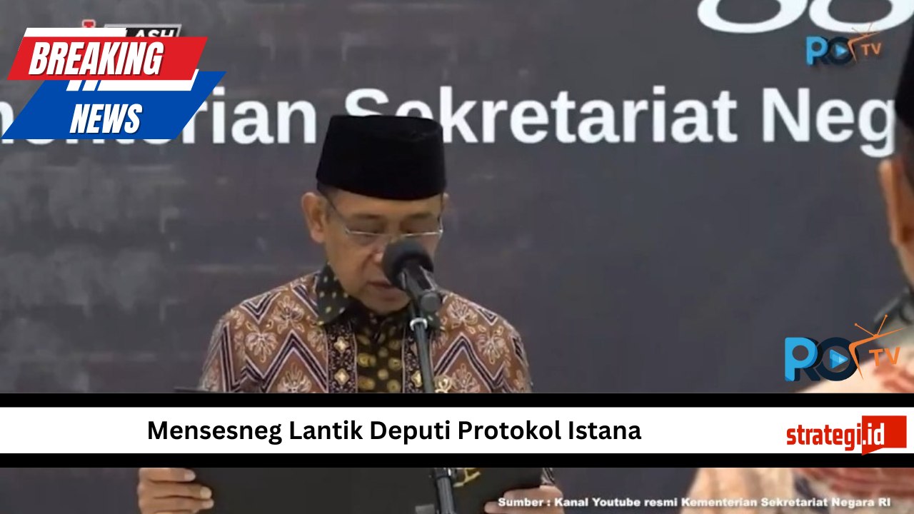 Mensesneg Pratikno melantik M. Yusuf Permana sebagai Deputi Protokol Pers dan Media Sekretariat Presiden