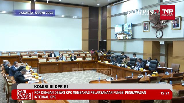 [FULL] Panas! Debat Anggota Komisi III Benny K Harman dan Ketua Dewas KPK di Rapat DPR