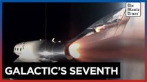 Virgin Galactic launches seventh commercial space flight on VSS Unity spaceplane