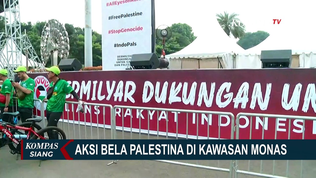 Aksi Bela Palestina Digelar di Monas, Kecam Kebiadaban Israel ke Warga Palestina