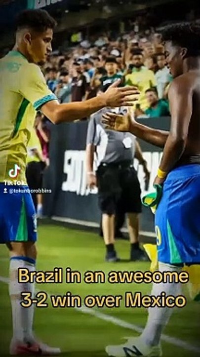 Brazil in an awesome 3-2 win over Mexico