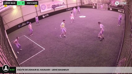 Faute de Zohair El Haouari - UEHC BAGNEUX