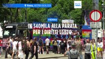 Vienna, 340mila persone alla Rainbow Parade per i diritti Lgbtq