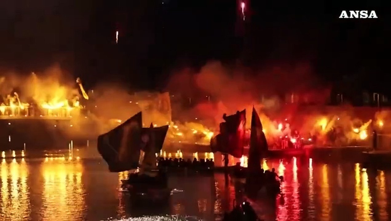 Scudetto Inter, la festa della Curva Nord in Darsena