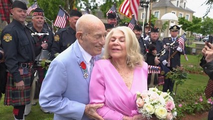 100-year-old Second World War veteran marries sweetheart near Normandy’s D-Day beaches