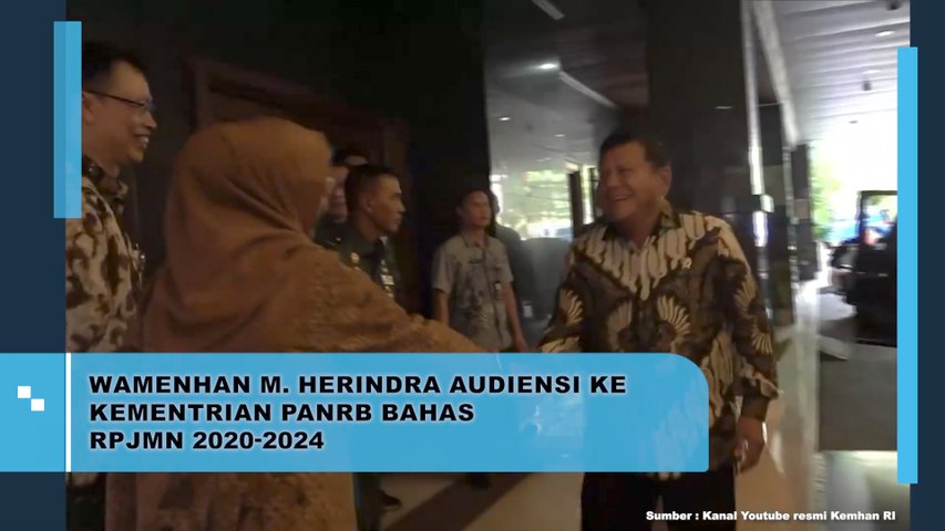 Wamenhan M. Herindra Audensi ke Kementerian PanRB Bahas RPJMN 2020 - 2024