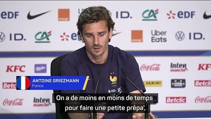 Griezmann : "Très content du groupe et du talent que l'on a"