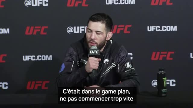 UFC Fight Night - Imanov après sa victoire contre Cannonier : C'est exactement ce que je voulais
