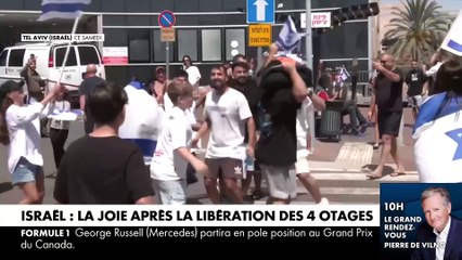 Video herunterladen: La joie en Israël après la libération hier de 4 nouveaux otages qui avaient été enlevées le 7 octobre dernier par le Hamas