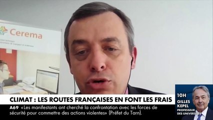 De plus en plus de routes sont abimées en France à la suite des fortes pluies et des conditions météo