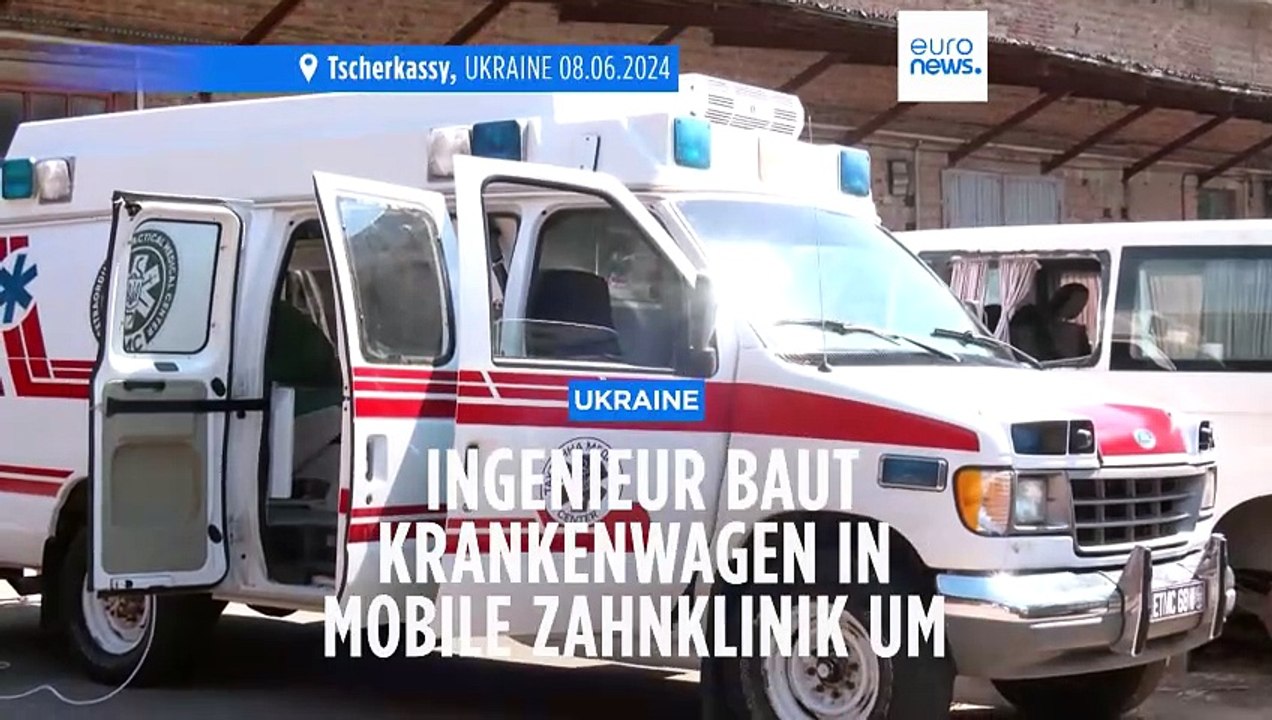 Ukraine: Ingenieur baut Krankenwagen in mobile Zahnklinik um