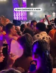 Mani tem reação inusitada ao ver Davi cantando no São João da Thay