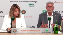 Tennis - Roland-Garros 2024 - Amélie Mauresmo et Gilles Moretton : 