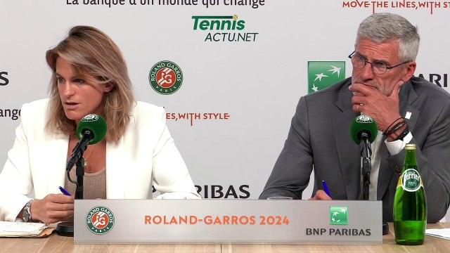 Tennis - Roland-Garros 2024 - Amélie Mauresmo and Gilles Moretton : Empty stands ? Unacceptable and we will find solutions