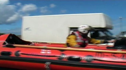 RNLI Dunbar Mini Shout - Inshore Lifeboat Launch - RNLI Lifeboat Service Mock Rescue Video