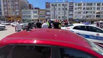 Kaza sonrası sinirler gerildi