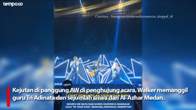 Kejutan Konser Alan Walker Tampilkan Guru dan Murid SMA Al-Azhar Medan
