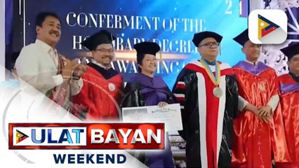 FL Liza Marcos, ginawaran ng Doctor of Laws Honoris Causa ng Western Visayas State University...