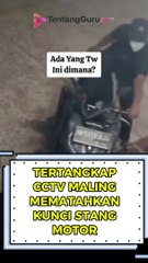 TERTANGKAP CCTV MALING MEMATAHKAN STANG MOTOR MATIC