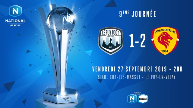 J9 | Le Puy Foot 43 - Lyon Duchère AS (1-2)