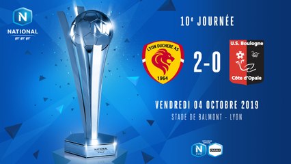 J10 | Lyon Duchère AS – US Boulogne CO (2-0)