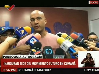 Inauguran nueva sede del Movimiento Futuro en la parroquia Altagracia del estado Sucre