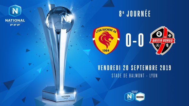 J8 | Lyon Duchère AS – FC Bastia-Borgo (0-0)