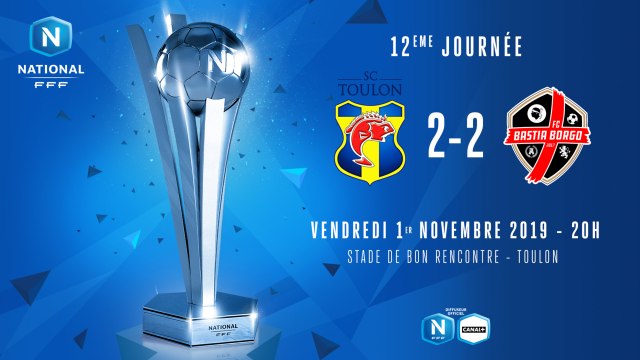 J12 | SC Toulon - FC Bastia Borgo (2-2)