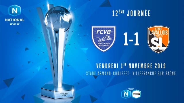 J12 | FC Villefranche B. – Stade Lavallois (1-1)