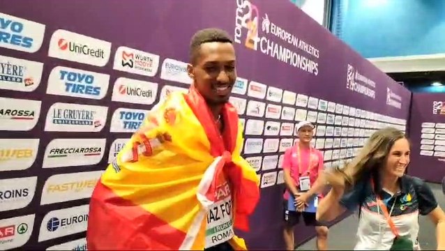 Declaraciones de Jordan Díaz tras su oro en el europeo