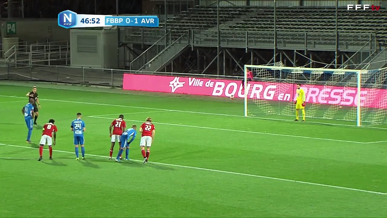 Bourg-en-Bresse égalise sur pénalty ! 1 - 1