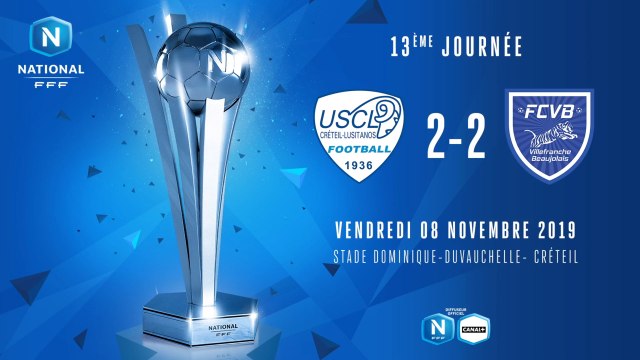 J13 | US Créteil Lusitanos - FC Villefranche-Beaujolais (2-2)