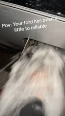 Fuel Gushes Out of Truck After Pulling Off Gas Cap