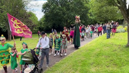 Big Boniface Bash parade (Will Goddard, Crediton Courier)