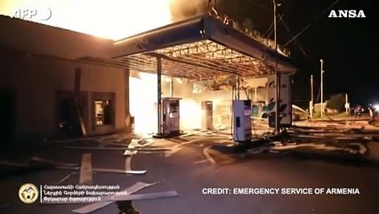 Armenia, sette feriti nell'esplosione di una stazione di servizio