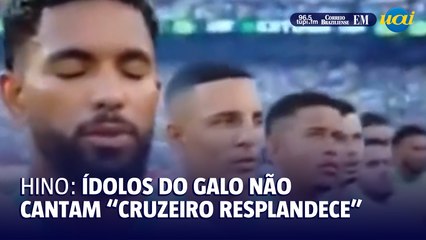 Arana e Savinho omitem trecho do hino nacional que faz referência ao Cruzeiro ⚽