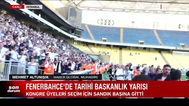Fenerbahçe yeniden 'Ali Koç' dedi! Aziz Yıldırım kürsüye çıktı, Ali Koç'u tebrik etti
