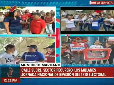 Nueva Esparta | Habitantes del mcpio. Marcano realiza despliegue casa por casa con el 1x10 electoral