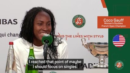 'I didn't think it would happen to me' - Gauff on first doubles Grand Slam trophy