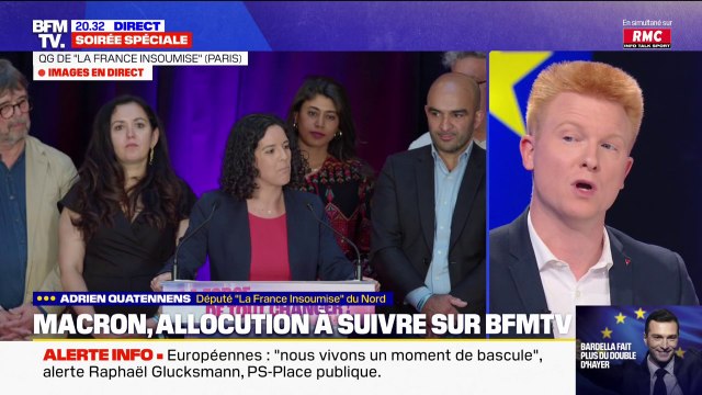 Européennes: Quand la mobilisation populaire est au rendez-vous, le Rassemblement national peut être freiné , souligne Adrien Quatennens (LFI)