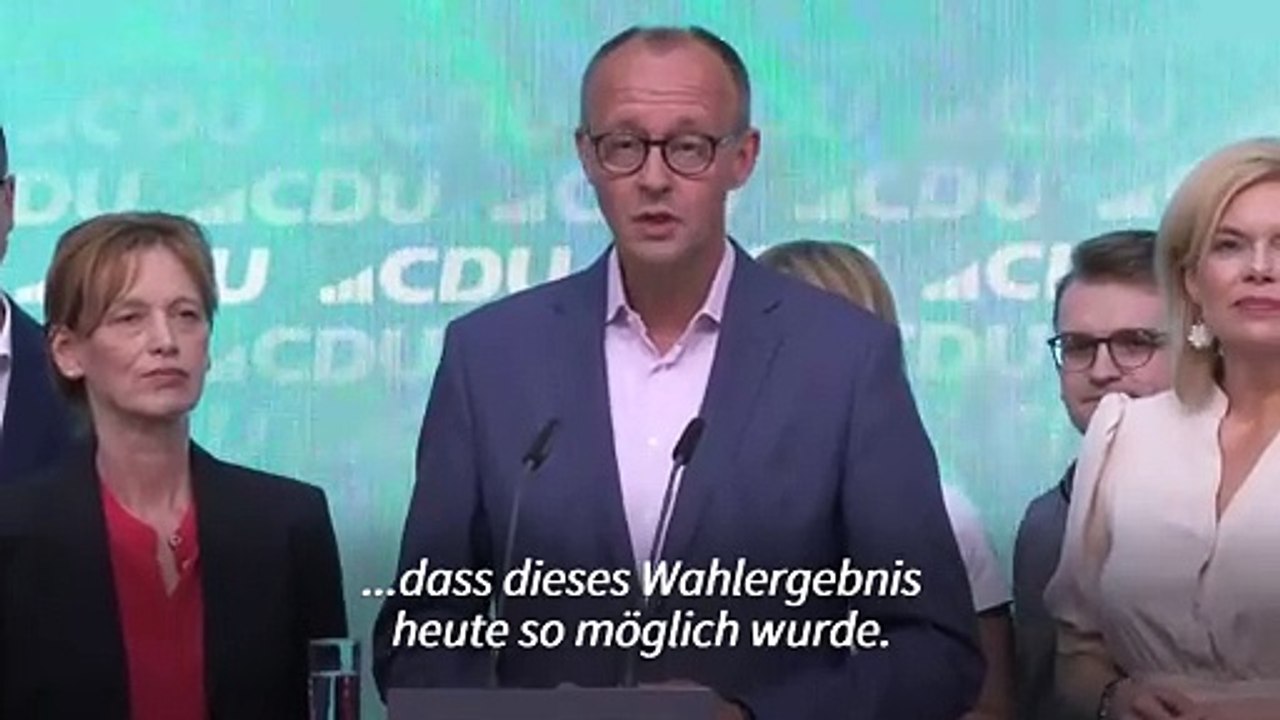 Merz zu Europawahl: 'Desaster für die Ampel-Parteien'