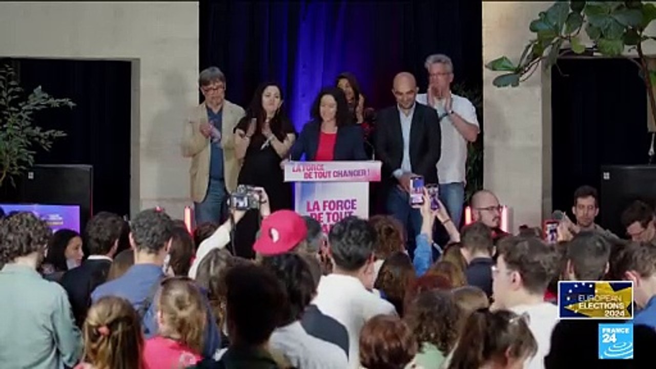 2024 European elections: France unbowed's Manon Aubry addresses voters after coming in fourth